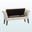 Banc de rangement avec repose-pieds Opulence