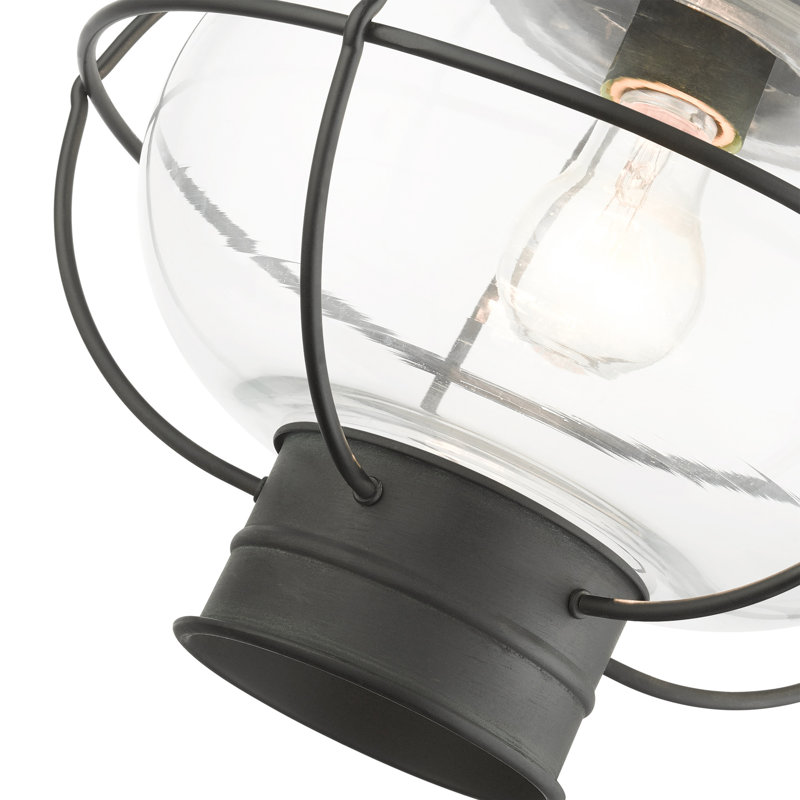 Aster Outdoor Hanging Lantern, Charcoal