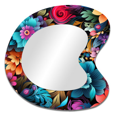 Motif éclectique de style mandala boho - grand motif mural moderne et irrégulier à motif cachemire 3D