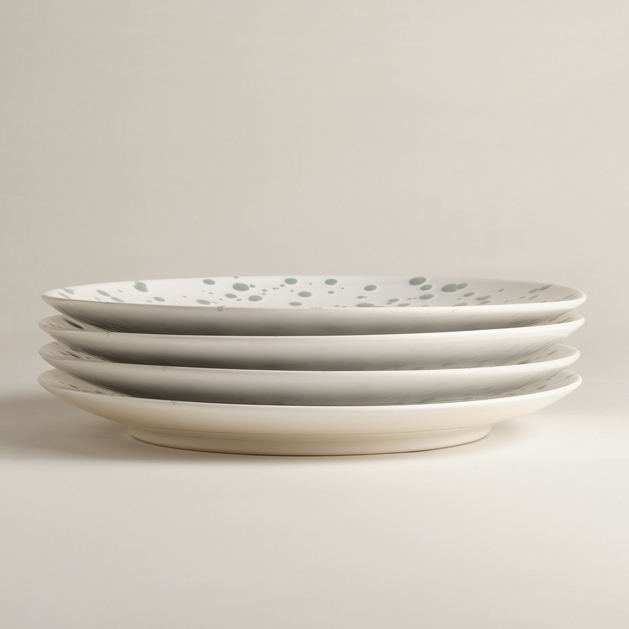 Year & Day Splatter Big Plates, Green