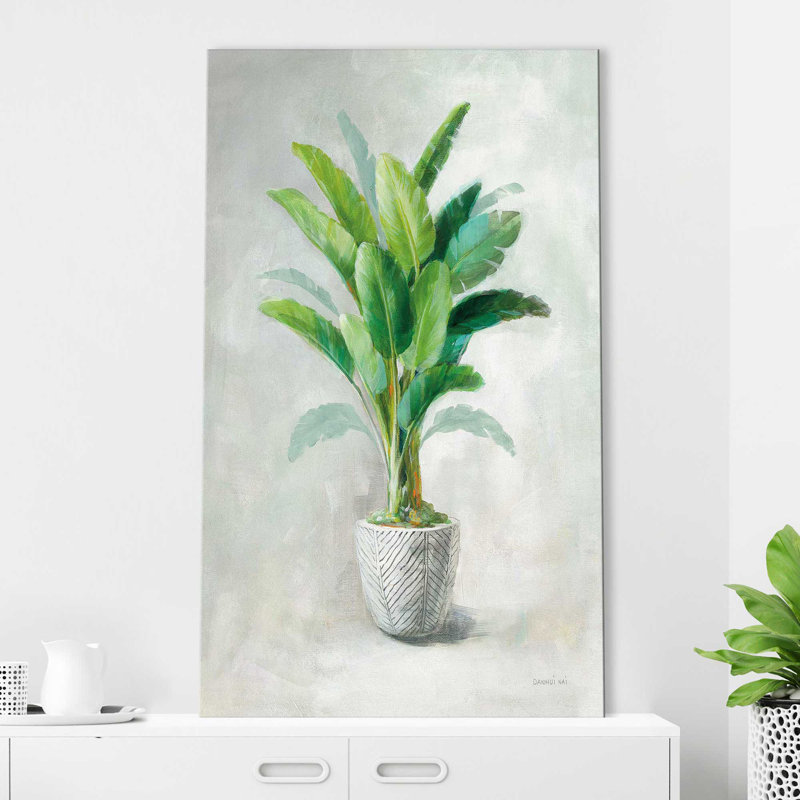 «Greenhouse Palm II», reproduction d'art, Toile tendue, H 60 po x l 36 po x P 1,5 po
