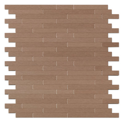 Linear 11.97'' W x 12.09'' L Metal Peel and Stick Mosaic Tile