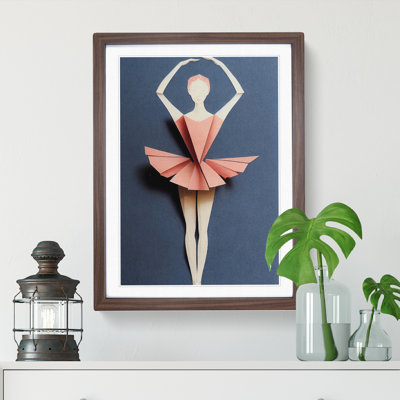 Paper Ballerina Dancer - Wall Art