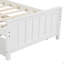 Lit plateforme simple avec lit gigogne-124917952