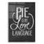 «Pie Is My Love Langage» par Kamdon Kreations, art mural en verre acrylique-795224082