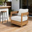 Fauteuil club d'extérieur pivotant en bois-1833802517