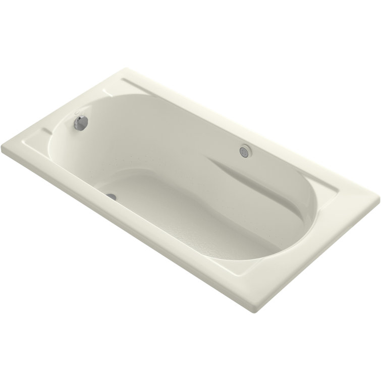 Devonshire 60-In X 32-In Heated Bubblemassage Air Bath With Reversible Drain