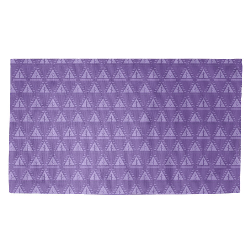 Tapis mauve à motif d'arbres minimalistes Barbra, Rectangle 3 pi x 5 pi