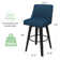 Loriell Swivel Bar & Counter Stools with Solid Wood Frame