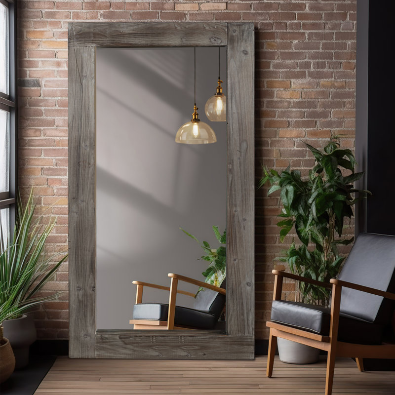  Miroir mural Mateus, Gris anthracite, 71 po x 31 po