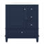 Ensemble de meuble-lavabo simple 30 po avec une porte et trois tiroirs, une armoire de rangement en bois massif de 30 po avec lavabo-1839628788