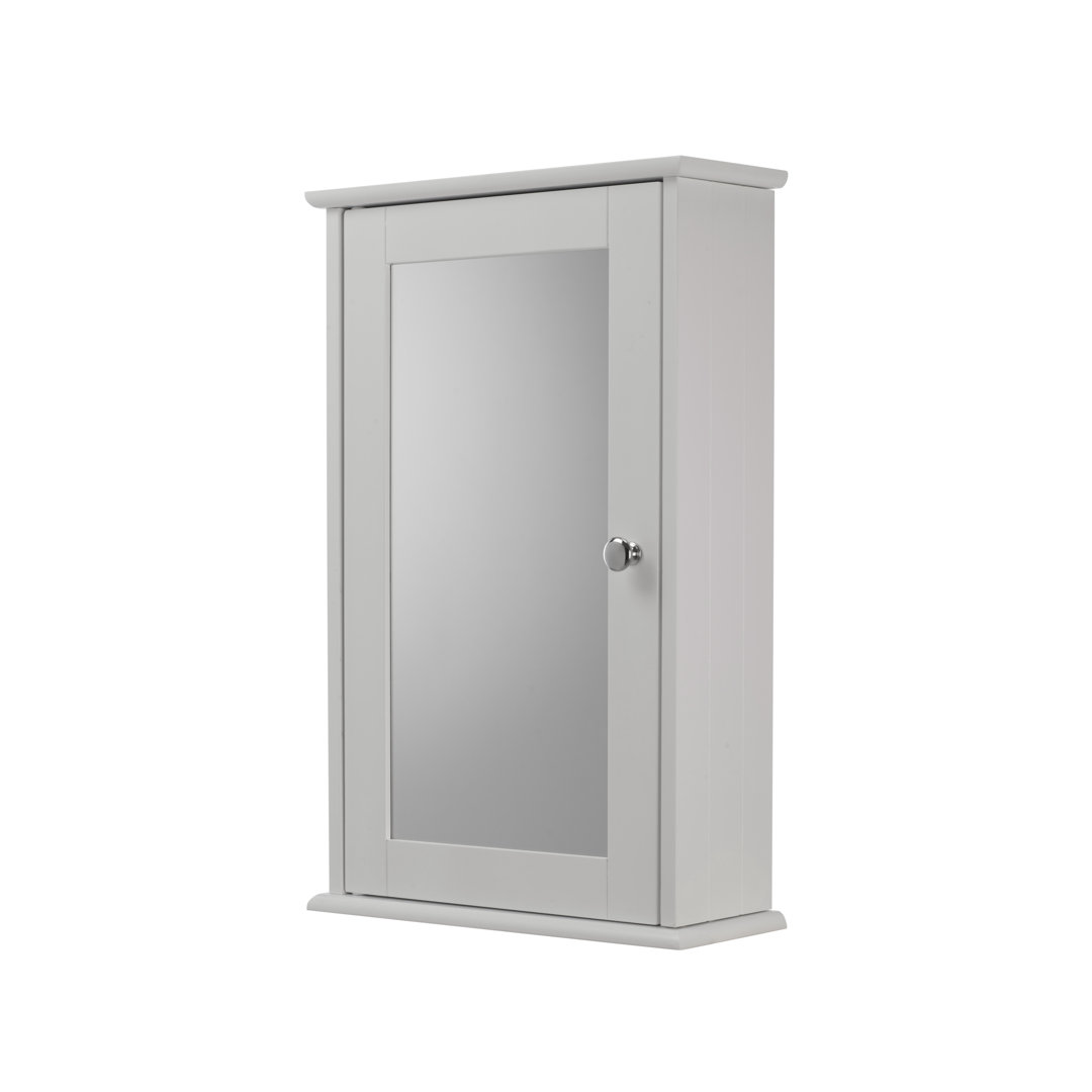 Blanco Single Door 34cm x 53cm Surface Mount Mirror Cabinet