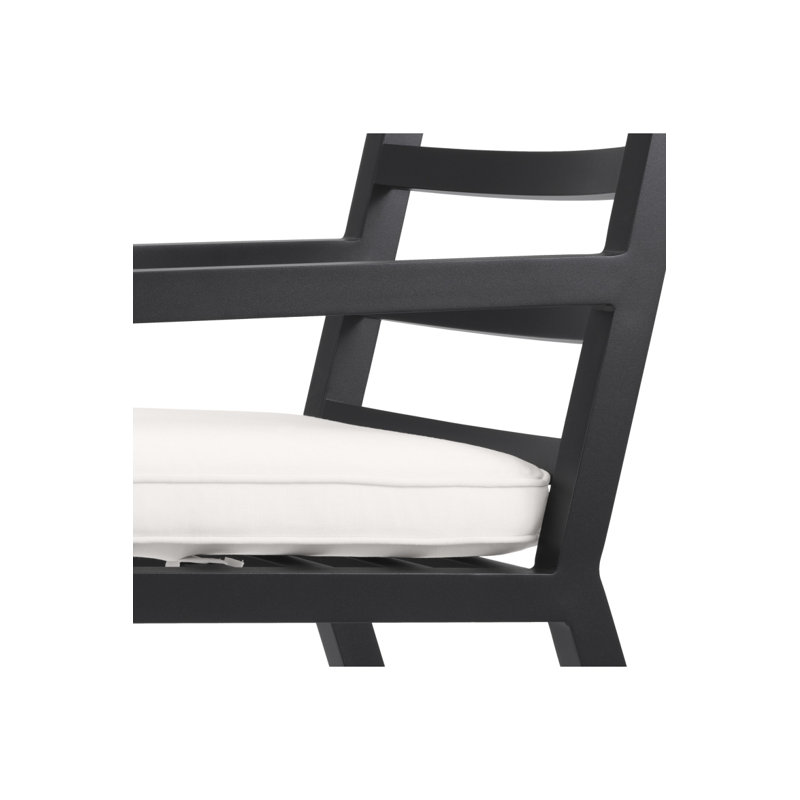 Delta Outdoor Dining Armchair, Black