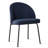 5-Piece Round Dining Table Set For 4 With Black Pedestal Table And 4 Upholstered Chairs-111570513