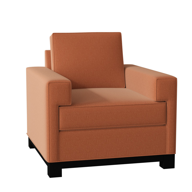 Fauteuil de 38 po de largeur Grace, Souple, Terre cuite Key, Naturel