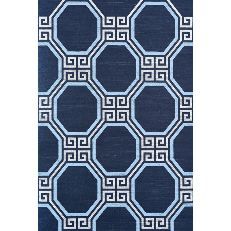 Octavia Sisal Wallpaper, Navy