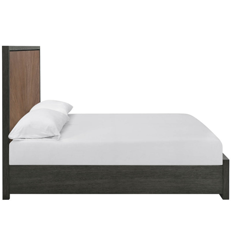 Modern Bed, Queen, Brown