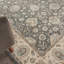 Tapis rond gris en laine à motif oriental Isadora-2134469262