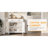 White Sideboard Buffet Cabinet For Kitchen - 2 Drawers And Doors Storage With Slide Rails Fits Living Room, Dining Bathroom Modern Design Entryway Coffee Beans Sundries-1893685596
