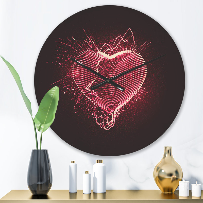 Horloge murale «Happy Valentine's Day», Petit