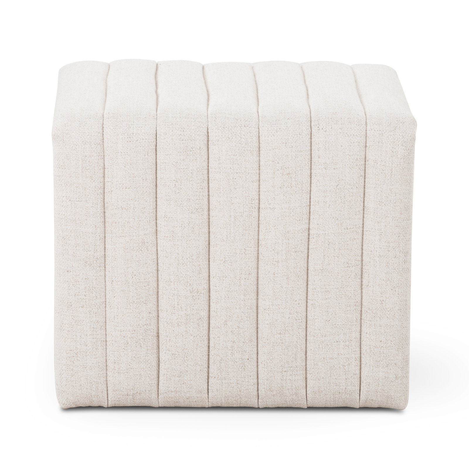 Brandt Upholstered Ottoman, Dover Crescent Basketweave