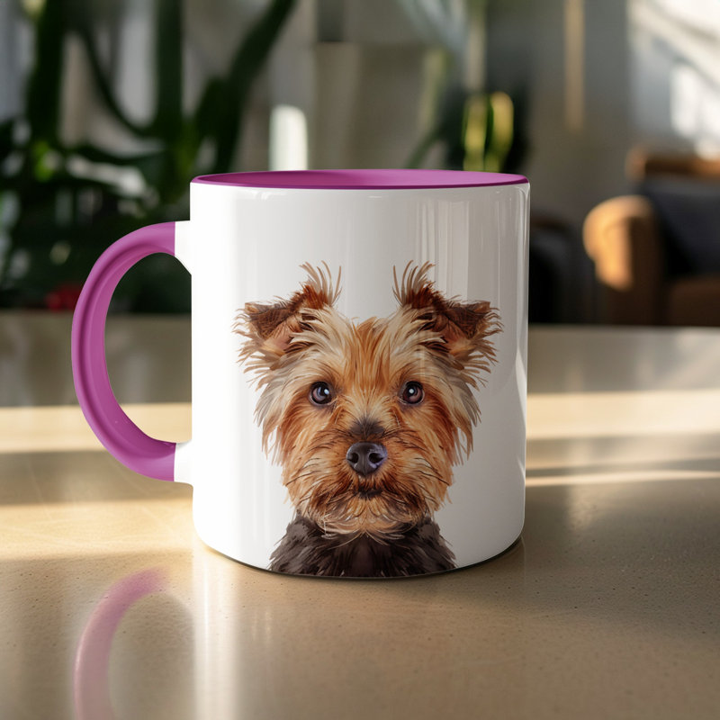 Ceramic Coffee Mug, 2, Purple