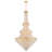 Light Dimmable Unique/Statement Empire Crystal Chandelier-1103909367