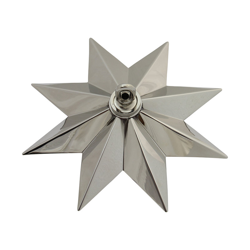 Étoile médaillon de plafond, Nickel poli