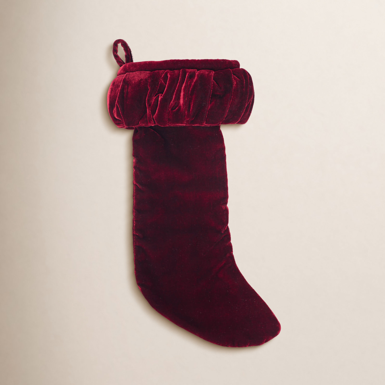 Plush Stocking, Wine