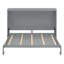 Lit escamotable double pleine grandeur - Lit pliant peu encombrant pour chambre d'amis, bureau à domicile et petit appartement, gris-144890393-144890399