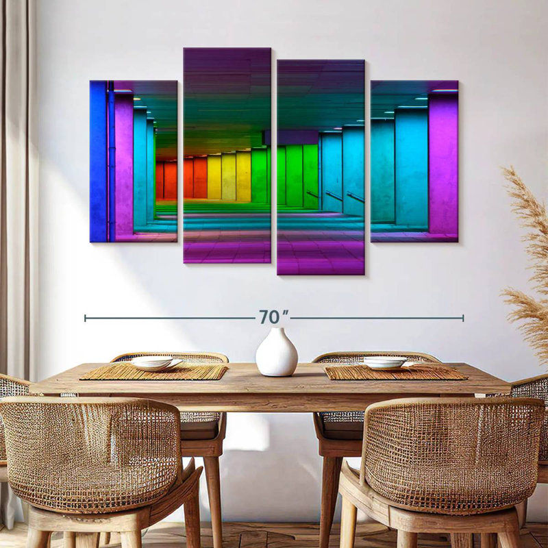 Lilie Rotterdam Rainbow Tunnel, 42" H x 68" W