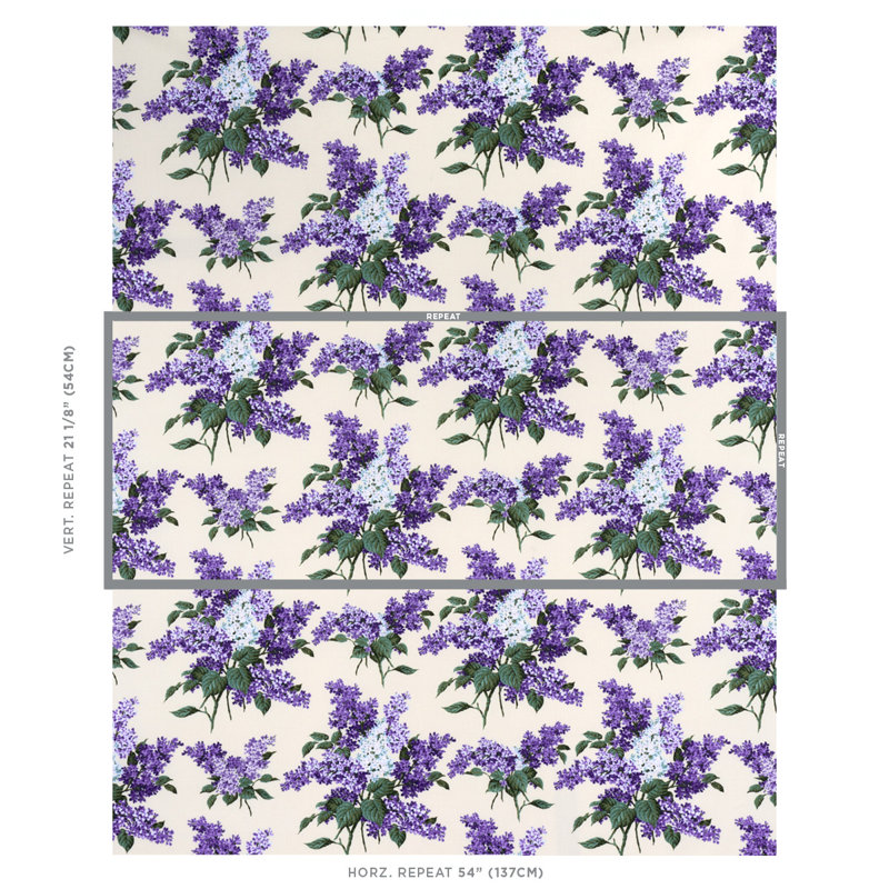 Tissu Schumacher x Johnson Hartig Proust's Lilacs, Mauve