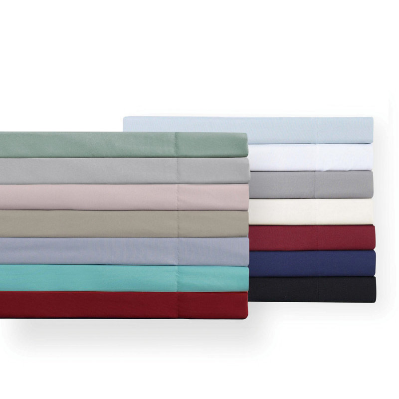Everyday Microfiber Standard Solid Colour Sheet Set, Twin XL Sheet Set, Pink