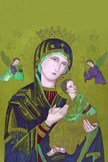 " S. Maria De Perpetuo Succursu ", 66" H x 44" W x 1.5" D