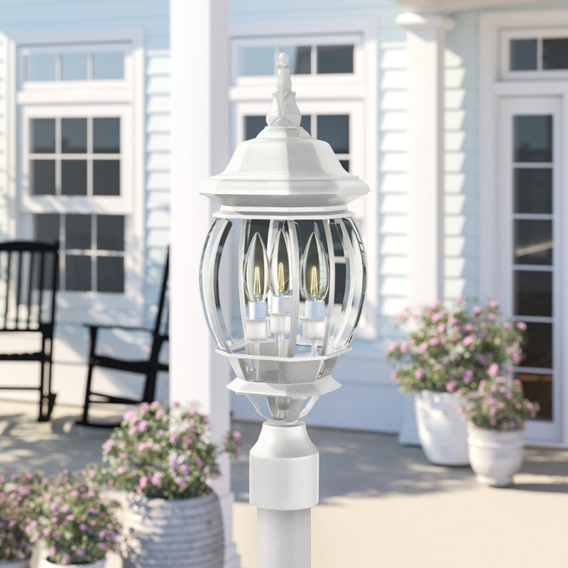 Beveled Lantern Head, White