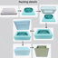 Lavabo vasque, lavabo ovale pour salle de bain-125438689