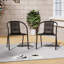 Gisbelle Stackable Outdoor Patio Dining Armchair-882582460