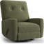 Fauteuil inclinable et oscillant pivotant à 360 °, fauteuil de chambre de bébé en velours côtelé pour petits espaces, vert-90693205