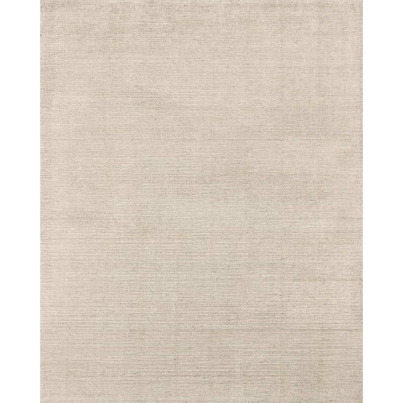 Tapis beige en laine tissé à la main, Rectangle 8 pi x 11 pi