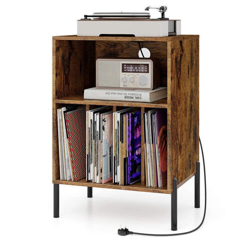 78 cm H Media Shelves, Brown