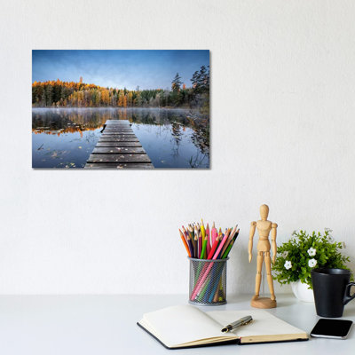 Autumn Pier by Keller - Wrapped Canvas Print