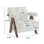 Fauteuil d'appoint moderne et capitonné Roomfitter