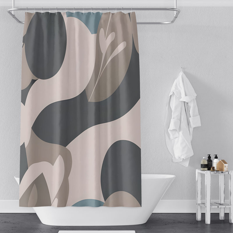 Ducor Abstract Shower Curtain, 72" H x 70" W