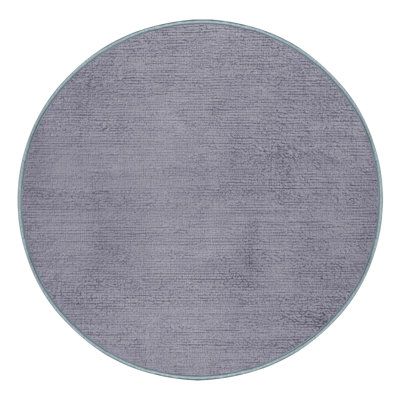 Tapis bleu abstrait lavable à la machine