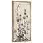Reproduction botanique délicate de fleurs sauvages dans des tons neutres - grande reproduction d'art sur toile encadrée-2056310077-2056310075