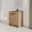 Base de meuble-lavabo simple 30,1 po seulement en brun