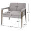 Fauteuil en polyester Deidra-295454607