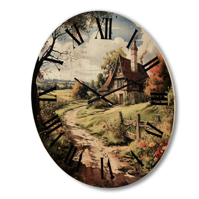 Horloge murale en bois massif Norita