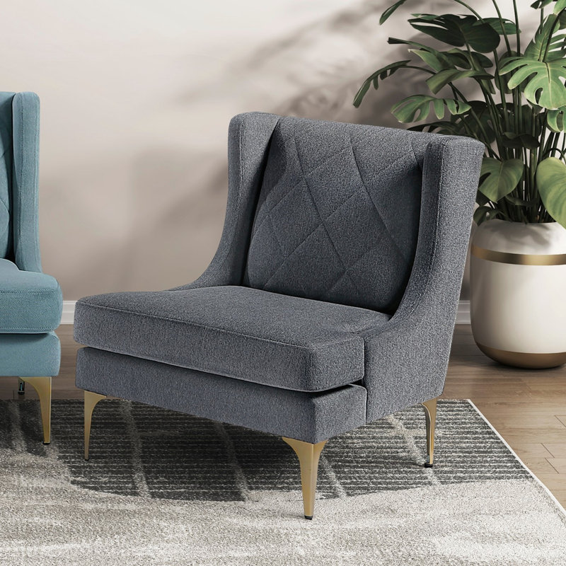 Luxueux fauteuil d'appoint à oreilles avec un confort exceptionnel et un design élégant, parfait pour les intérieurs modernes et classiques