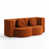 Lin orange en coton